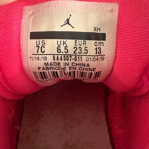 Jordan 1 Mid Hyper Pink White 7C - Picture 7 of 7